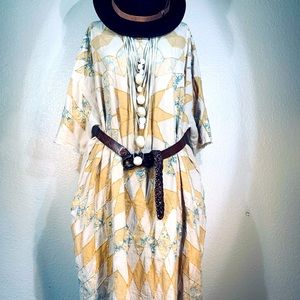 Magnolia Pearl Marisol Quilted Art Dress O/S NWT